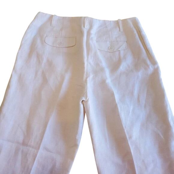 Jones Wear linen blend wide‎ leg cropped pants Size 12 - Picture 6 of 8